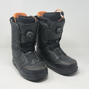 Rossignol Crank BOA H4 Snowboard Boots Mens 9 Black Orange Insulated Snow Winter